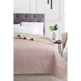 Bella Home Çift Taraflı Yatak Örtüsü - Çift Kişilik - 200X220 cm - Pudra - 200 x 220 cm