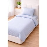 Bella Home Classi Tek Kişilik Jelatinli Nevresim Takımı – Ekonomik & Günlük Kullanıma Uygun - Açık Mavi - 160 x 220 cm