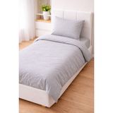 Bella Home Classi Tek Kişilik Jelatinli Nevresim Takımı – Ekonomik & Günlük Kullanıma Uygun - Gri - 160 x 220 cm