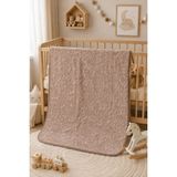 Bella Home Dinarsu Embos Bebek Battaniyesi | 100X120 cm | Yumuşak, Sıcacık ve Konforlu - 100 x 120 cm - Cappuccino
