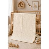 Bella Home Dinarsu Embos Bebek Battaniyesi | 100X120 cm | Yumuşak, Sıcacık ve Konforlu - 100 x 120 cm - Kemik