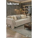 Bella Home Fırça Desenli Polar Koltuk Örtüsü – Yumuşak Dokulu, Sıcak Tutan, Modern Tasarım - 170 x 210 cm - Bej