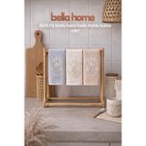 Bella Home Fransız Kadife 3’lü Mutfak Havlusu | 30x50 cm | Yumuşak & Emici | Özel Kutulu