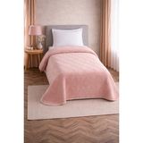 Bella Home Kristal Tek Kişilik Düz Renk Battaniye |160X220 cm | Modern, Yumuşak ve Konforlu - Sütlü Kahve - 160 x 220 cm