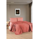 Bella Home Kristal Tek Kişilik Pike Takımı - %100 Pamuk - Kiremit