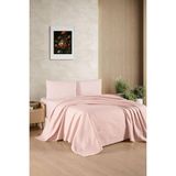 Bella Home Kristal Tek Kişilik Pike Takımı - %100 Pamuk - Pudra