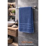 Bella Home Lüks Pamuklu Banyo Havlusu | 90X150 cm | 1 Adet | Yumuşak & Emici | Konforlu & Şık - 90 x 150 cm - İndigo