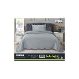 Bella Home Lydia Kadife Yatak Örtüsü Tek Kişilik Gri