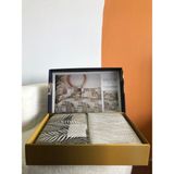 Bella Home Nevresim Takımı Çift Kişilik %100 Pamuk Kutulu Favori Kahve - 200 x 220 cm