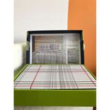Bella Home Nevresim Takımı Tek Kişilik %100 Pamuk Kutulu - Gri - Kırmızı - 160 x 220 cm