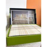 Bella Home Nevresim Takımı Tek Kişilik %100 Pamuk Kutulu - Kahve - 160 x 220 cm