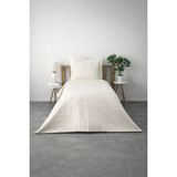Bella Home Örtüm Tek Kişilik Queen Kadife Yatak Örtüsü | 175X240 cm | Yumuşak Dokulu & Şık Tasarım - Krem - 175 x 240 cm