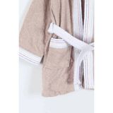 Bella Home Palyaço Nakışlı Kapüşonlu Çocuk Bornozu - %100 Cotton - Orijinal Kutulu - 12 - 13 Yaş - Bej