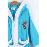 Bella Home Palyaço Nakışlı Kapüşonlu Çocuk Bornozu - %100 Cotton - Orijinal Kutulu - 12 - 13 Yaş - Mavi