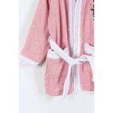 Bella Home Palyaço Nakışlı Kapüşonlu Çocuk Bornozu - %100 Cotton - Orijinal Kutulu - 6 - 7 Yaş - Gülkurusu