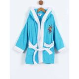Bella Home Palyaço Nakışlı Kapüşonlu Çocuk Bornozu - %100 Cotton - Orijinal Kutulu - 8 - 9 Yaş - Mavi