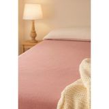 Bella Home Premium Kalite Çift Kişilik Lastikli Çarşaf - 100% Organik Pamuk - Pembe - 160 x 200