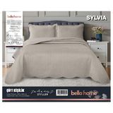 Bella Home Sylvia Yatak Örtüsü Çift Kişilik - Bej - 250 x 260 cm