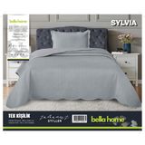 Bella Home Sylvia Yatak Örtüsü Tek Kişilik - Gri - 180 x 240 cm