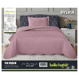 Bella Home Sylvia Yatak Örtüsü Tek Kişilik - Gül Kurusu - 180 x 240 cm