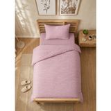 Bella Home Tek Kişilik Nevresim Takımı | Jelatin Ambalajlı | Konforlu ve Şık Tasarım | Günlük Kullanım - 01P-Pembe - 160 x 220 cm