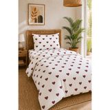 Bella Home Tek Kişilik Nevresim Takımı | Jelatin Ambalajlı | Konforlu ve Şık Tasarım | Günlük Kullanım - 13-Krem - 160 x 220 cm
