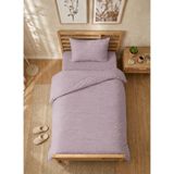 Bella Home Tek Kişilik Nevresim Takımı | Jelatin Ambalajlı | Konforlu ve Şık Tasarım | Günlük Kullanım - Açık Mor - 160 x 220 cm
