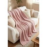Bella Home Wellsoft Süngerli Kaymaz Koltuk Örtüsü Yumuşak Tuşeli - 170 cm x 210 cm - 170 x 210 cm - Pembe