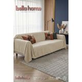 Bella Home Wellsoft Süngerli Koltuk Örtüsü – Yumuşak Dokulu, Kaymaz Taban - 170 x 210 cm - Bej