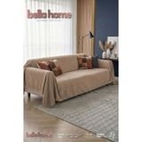 Bella Home Wellsoft Süngerli Koltuk Örtüsü – Yumuşak Dokulu, Kaymaz Taban - 170 x 210 cm - Cappuccino
