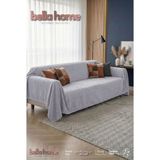 Bella Home Wellsoft Süngerli Koltuk Örtüsü – Yumuşak Dokulu, Kaymaz Taban - 170 x 210 cm - Gri