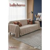 Bella Home Wellsoft Süngerli Koltuk Örtüsü – Yumuşak Dokulu, Kaymaz Taban - 170 x 210 cm - Vizon