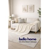 Bella Home Wellsoft Tv Battaniye | 130X170 cm | Koltuk & Tv Keyfi Için Sıcak ve Rahat - Krem - 130 x 170 cm
