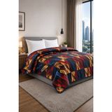 Bella Home Yatak Örtüsü | Çok Amaçlı | 100% Polyester | Hassas Tuşeli | Basklı | Lüx - Premium | 200 cm x 220 cm - Çok Renkli - 200 x 220 cm