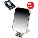 Bella House Çift Taraflı Makyaj Aynası Silverdörtgen K-5204 12LI Paket