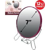 Bella House Çift Yönlü Büyüteçli Makyaj Aynası 7" K-0940 12LI Paket
