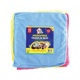 Bella House Ekonomik Mikrofiber Bez Temizlik Toz Cam Bezi - 40 X 40 Cm. - 20 Adet - Çok Renkli