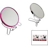 Bella House K-4542 K-0940 Metal Çerçeve ve Ayaklı Makyaj Aynası 7" Yuvarlak Büyüteçli Çift Yönlü - 12'li Paket