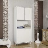 Bella Kirli Çamaşır Sepetli Çok Amaçlı Dolap Banyo Dolabı 75x160x32,5 Cm