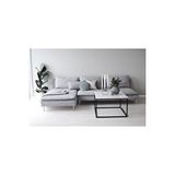 Bella Kolsuz Sağ Köşe Takımı (gri) 279x151cm, Keten 122