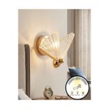 bella lighting Lüks Gold Sarı Kanatlı Tasarım Sabit Aplik Duvar Dekorasyonu 3 Renk Ledli Pilli Değildir Elektrikli Yatak Odası Salon