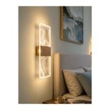 bella lighting Lüks Modern Alba 3 Renk Led Aplik Sarı Gold Duvar Lambası Elektrikli Pilli Değildir