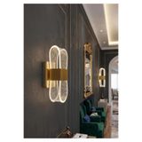 bella lighting Lüks Modern Jasmine Led Aplik Sarı Gold Duvar Lambası Elektrikli Dekoratif Aydınlatma Pilli Değildir