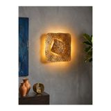 bella lighting Lüks Tasarım Botanica 3 Renk Led Aplik Sarı Gold Ithal Elektrikli Dekoratif Aydınlatma Pilli Değildir