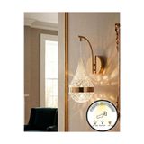 bella lighting Premium Gold Sarı Ithal 1.Sınıf Kaplama Sarkıt Aplik 3 Renk Ledli Pilli Değildir Elektrikli Salon Yatak Odası