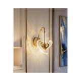bella lighting Tasarım Crystal Wing Luxury Sarkıt Aplik 3 Renk Ledli Pilli Değildir Elektrikli Gold Sarı İthal Kaplama