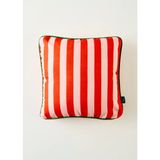 Bella Maison %100 Pamuk Line Biyeli Kırlent Kılıfı Kırmızı (43x43 cm) - Custom