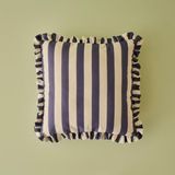 Bella Maison %100 Pamuk Line Fırfırlı Kırlent Kılıfı Mavi (43x43 cm) - Custom