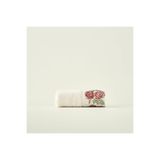 Bella Maison %100 Pamuk Rose Baskılı El Havlusu Krem (30x50 cm)