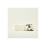 Bella Maison %100 Pamuk Rose Baskılı Yüz Havlusu Krem (50x90 cm)